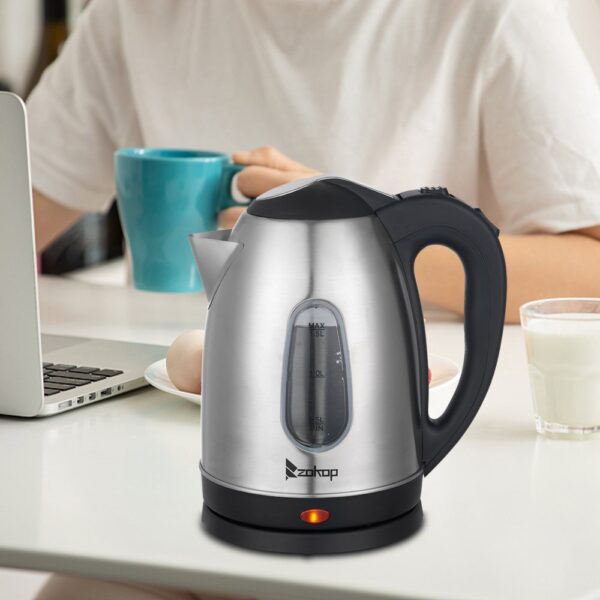 US Standard ZOKOP HD-1802S 120V 1200W 1.5L Stainless Steel Electric Kettle with Water Window - Image 11