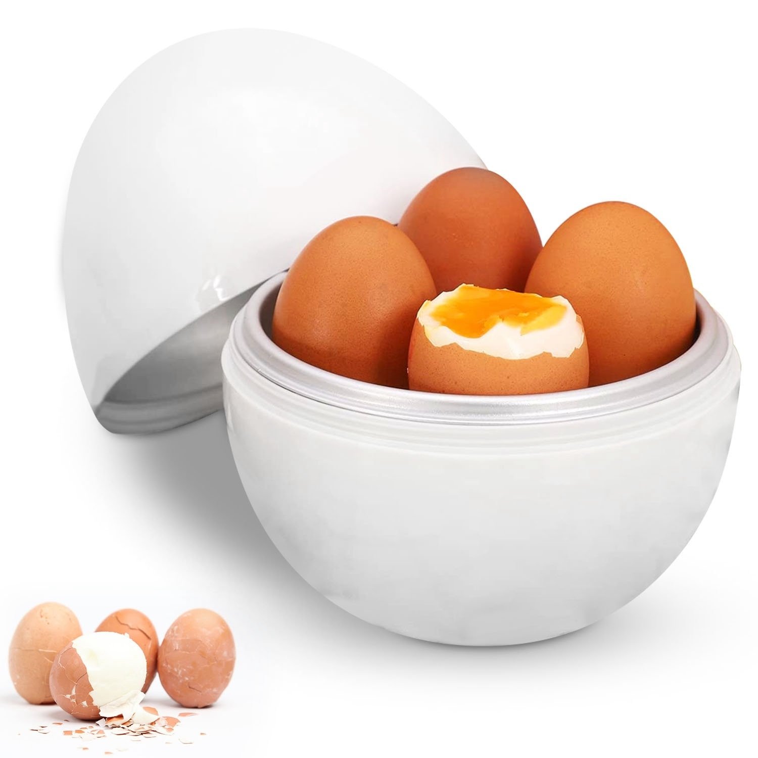 Microwave Egg Boiler Soft Medium Hard Egg Steamer Ball Shape Cooker - Image 11