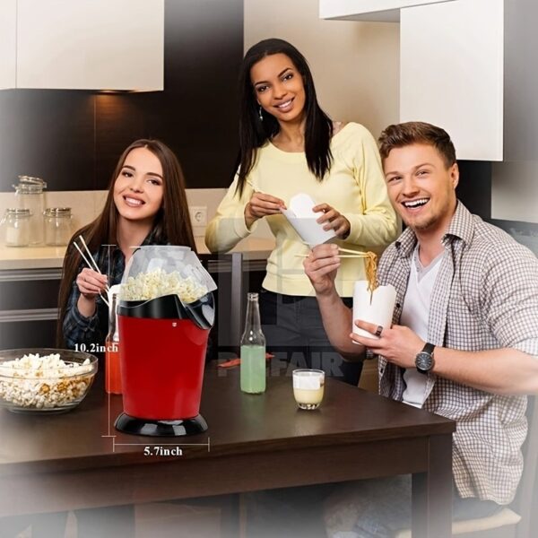Portable Popcorn Maker Hot Air Popper Electric Popcorn Making Machine For Home PM-1800 - Image 7