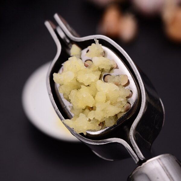 Stainless Steel Garlic Press Household Garlic Garlic Press Manual Garlic Press Creative Kitchen Tools - Image 3