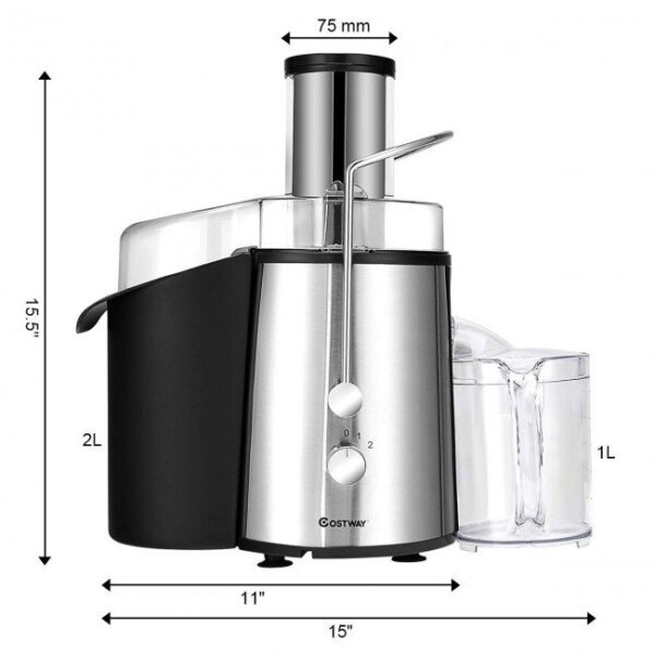 2 Speed Electric Wide Mouth Centrifugal Juice Extractor - Image 2