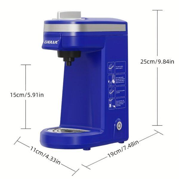 CHULUX Coffee Maker Machine,Single Cup Pod Coffee Brewer with Quick Brew Technology - Image 3