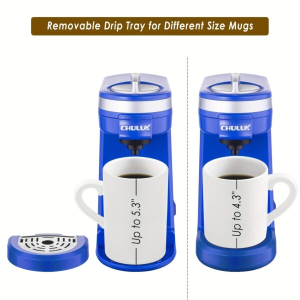 CHULUX Coffee Maker Machine,Single Cup Pod Coffee Brewer with Quick Brew Technology - Image 6