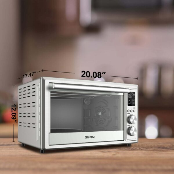 Galanz GT12SSDAN18 1.1 Cu.Ft. Digital Toaster Oven with Air Fry, Stainless Steel - Image 2