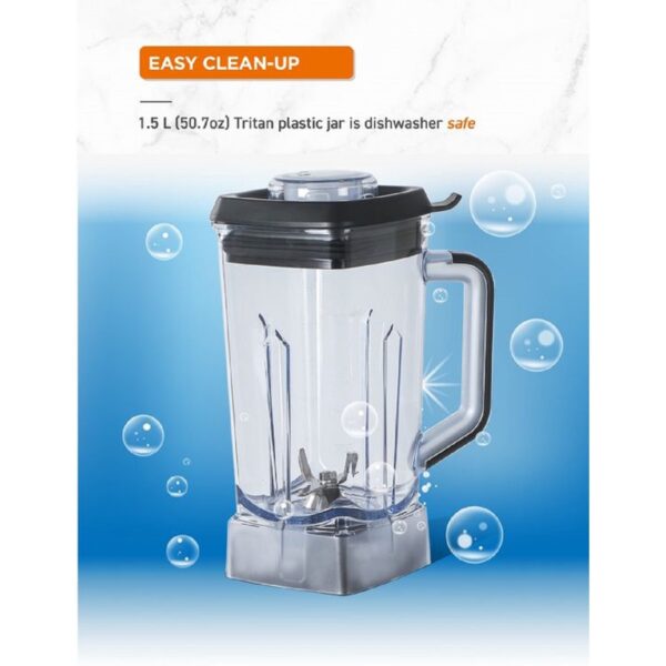 Commercial Chef CHB50MB 1.5L High Power Blender with Vacuum Seal Container & Pump - Image 2