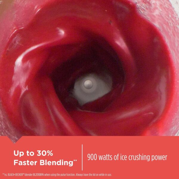 BLACK+DECKER Quiet Blender with Cyclone Glass JarBL1400DG-P - Image 3