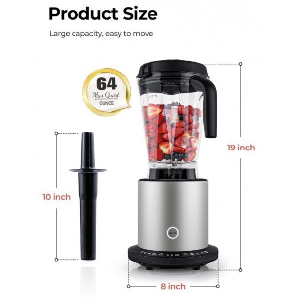 1500W Smoothie Maker High Power Blender with 10 Speeds - Image 2