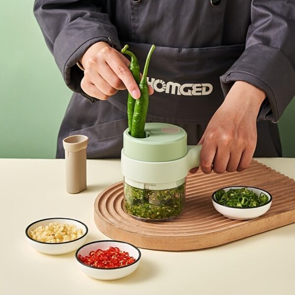 Handheld Wireless Electric Mini Chopper Vegetable Cutter For Meat Pepper Chili Onion Celery - Image 4