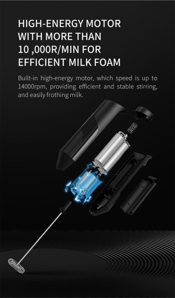 Home electric milk frother stirring handheld whisk portable whisk - Image 7