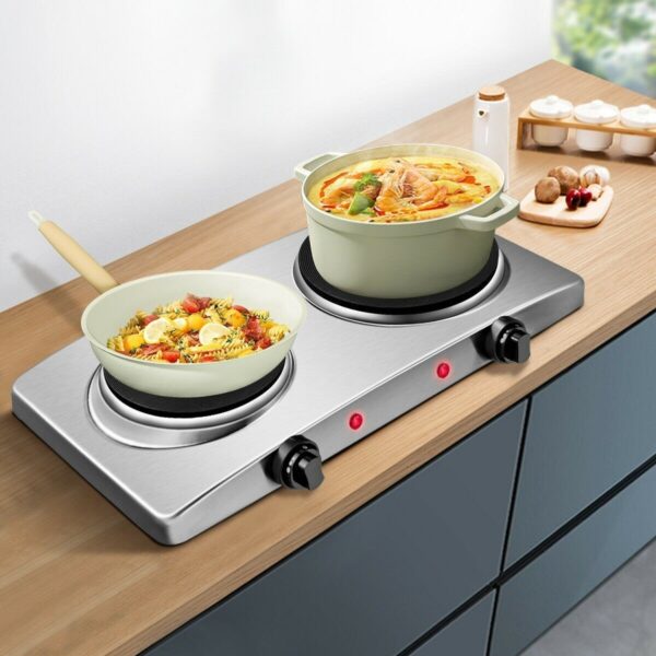1800W Double Hot Plate Electric Countertop Burner - Image 6