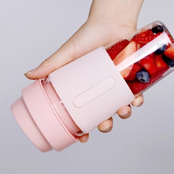 1PC Portable Blender; One-handed Drinking Mini Blender For Shakes And Smoothies With Rechargeable USB - Image 3