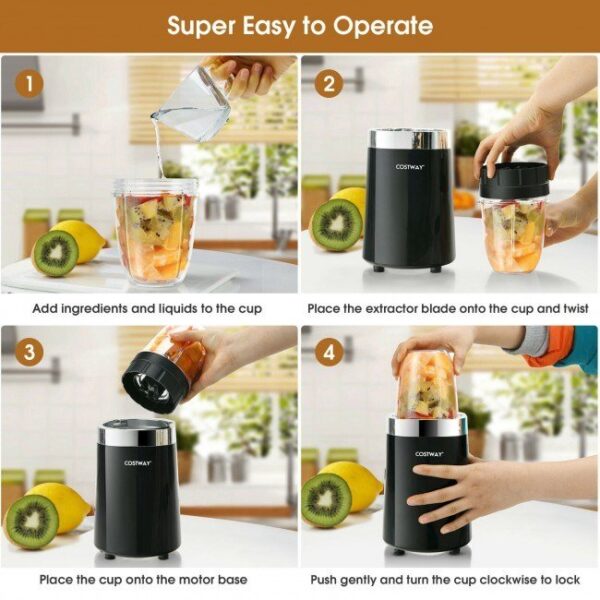 1000W Portable Blender with 6-Blade Design - Image 8