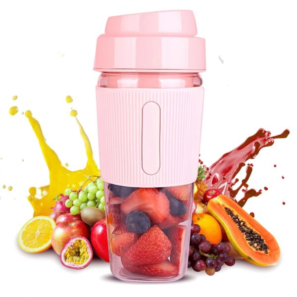 1PC Portable Blender; One-handed Drinking Mini Blender For Shakes And Smoothies With Rechargeable USB - Image 7
