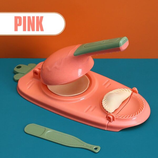Kitchen Dumpling Maker 2 In 1 Dough Pressing Tool Set Dumpling Mold DIY Dumpling Wrapper Makers Manual Press Dumpling Crust Tool - Image 2