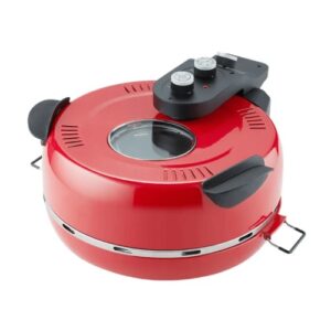 PSQL25RB 1600W Portable Pizza Machine 16 inch Electric Pizza Oven 420 Pizza oven 4 minute Pizza Knob Control Control