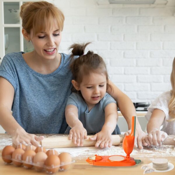 Kitchen Dumpling Maker 2 In 1 Dough Pressing Tool Set Dumpling Mold DIY Dumpling Wrapper Makers Manual Press Dumpling Crust Tool - Image 7