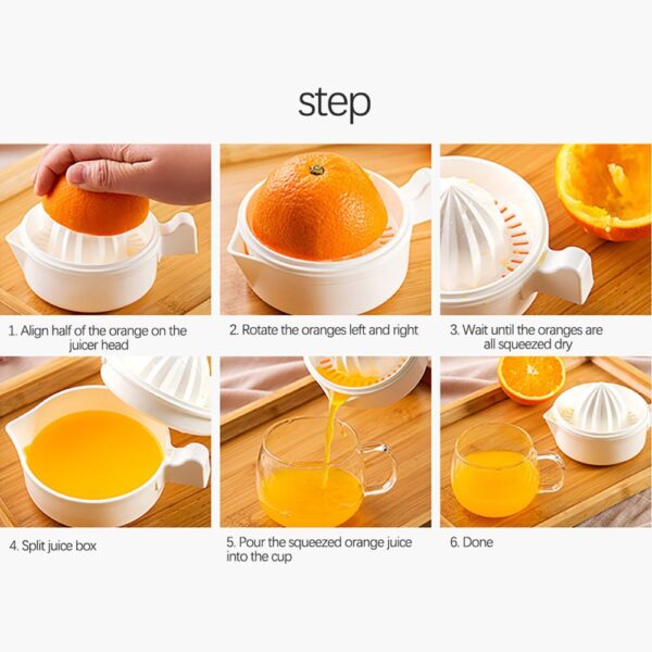 Manual Portable Citrus Juicer Kitchen Tools Plastic Orange Lemon Squeezer Multifunction Fruit Juicer Machine Kitchen Accessories - Image 3