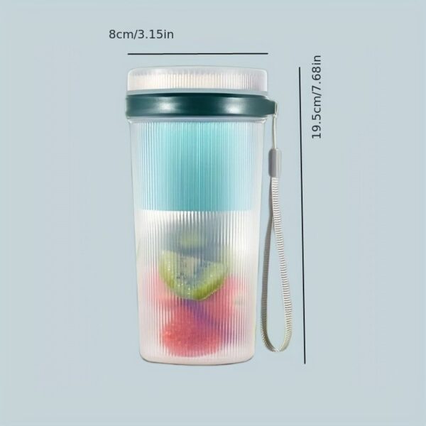 Summer Essentials Portable Juicer Cup Cooking Cup USB Wireless Electric Juicer Cup 300ML6 Knife Head - Image 3
