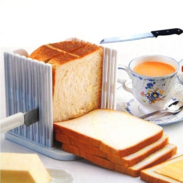 1pc Toast Cutter; Bread Slicer; Toast Layerer; Bread Cake Slicer; Foldable Adjustable Slicing Knife; Toast Tool - Image 4