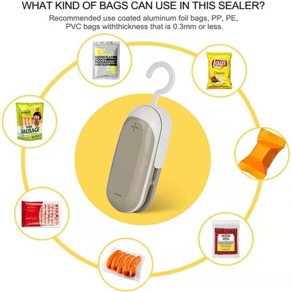Mini Portable Sealer Heat Bag Sealing Machine Package Sealer Bags Thermal Plastic Food Bag Closure Packing Kitchen Accessories - Image 5