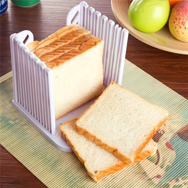 1pc Toast Cutter; Bread Slicer; Toast Layerer; Bread Cake Slicer; Foldable Adjustable Slicing Knife; Toast Tool - Image 3