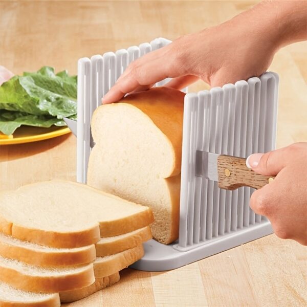 1pc Toast Cutter; Bread Slicer; Toast Layerer; Bread Cake Slicer; Foldable Adjustable Slicing Knife; Toast Tool - Image 5