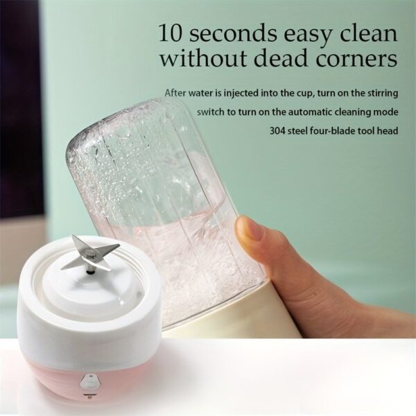 Portable Juicer Household Fruit Small Charging Mini Electric High Temperature Resistant Cup Body Juicer - Image 4