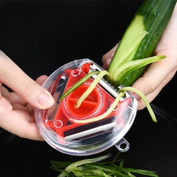 1pc Multi-functional Peeler/Slicer/Grater For Vegetables And Fruit; 3 In 1 Kitchen Tools - Image 5