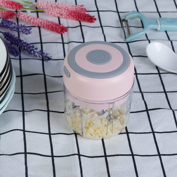 Mini Electric Garlic Chopper 8.45OZ Cordless Garlic Mincer Food Chopper - Image 12