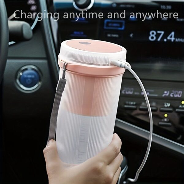 Summer Essentials Portable Juicer Cup Cooking Cup USB Wireless Electric Juicer Cup 300ML6 Knife Head - Image 7