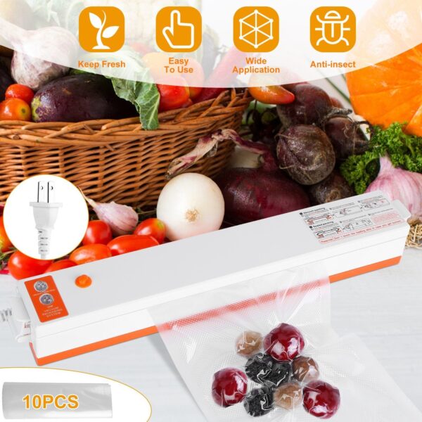 Electric Vacuum Sealer Machine Household Automatic Food Vacuum Sealer Quick Sealing System Machine - Image 8