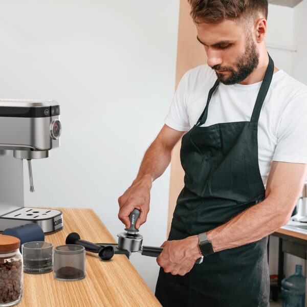 Espresso Tamper, Premium Coffee Tamper for Espresso Machine with Calibrated Spring Loaded, Premium Stainless Steel Flat Base - Image 6
