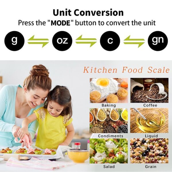 LCD Digital Kitchen Scale Electronic Cooking Food Weight Measuring Spoon 500g 0.1g Scale Mini Kitchen Tool Milk Coffee Tea Flour - Image 6