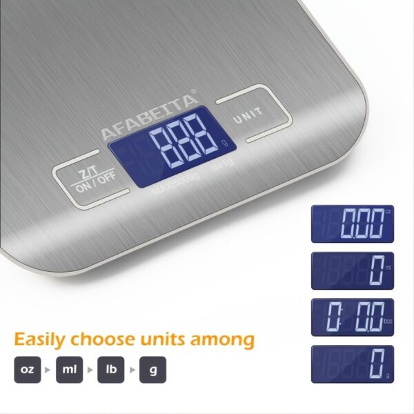 1pc 10KG/5KG Kitchen Scales Stainless Steel Weighing For Food Diet Postal Balance Measuring LCD Precision Electronic - Image 7