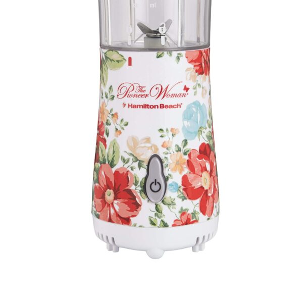 The Pioneer Woman Vintage Floral 14 Ounce Personal Blender with Travel Lid - Image 3