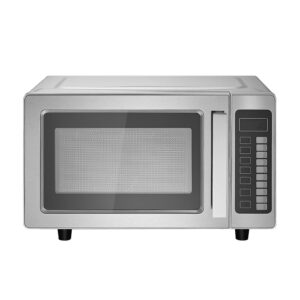 Countertop Microwave Oven, 0.9 Cu Ft, 1000W Digital Stainless Steel Microwave Oven with Touchscreen, 10 Cooking Presets, 5 Power Levels, Multi-Lock Door & Easy Clean Interior for Commercial Use