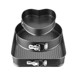 Removable Bottom 3Pcs/Set Non-stick Springform Cake Pan