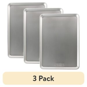 (3 pack) 21" x 15" Aluminum Extra Large Rectangular Cookie Baking Sheet Pan