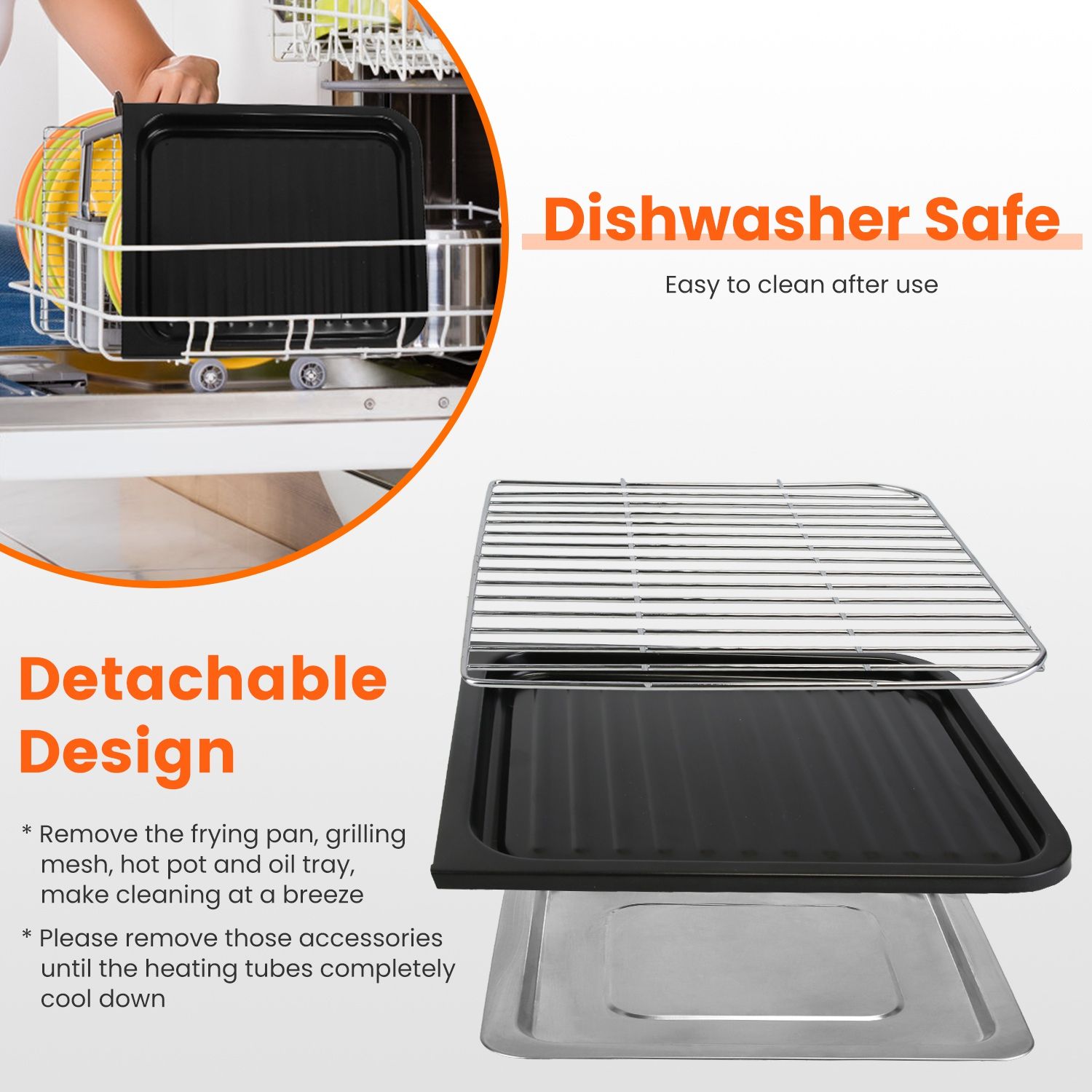 Electric Hot Pot with Grill,1600W 3-in-1 Smokeless Raclette Table Grill for Kitchen, Barbecue Shabu Hot Pot with Non-Stick Cooking Removable Plate, Dual Temperature Control & Dishwasher Safe - Image 9