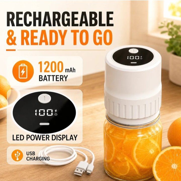 Portable Electric Vacuum Sealer Powerful Air Extraction LED Power Display USB Charging Compatible with Wide-mouth/Regular-mouth Mason Jars - Image 11