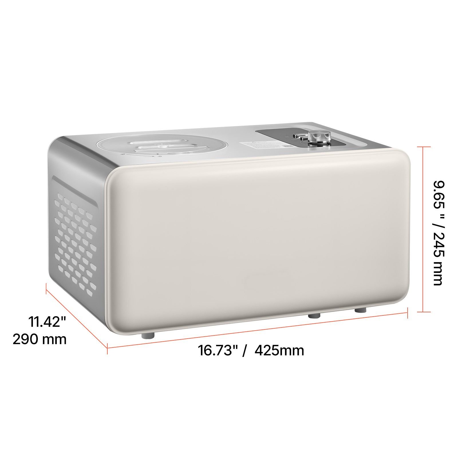 Automatic Ice Cream Maker with Built-in Compressor, 2 Quart No Pre-freezing Gelato Maker, Electric Sorbet-Maker, 3 Modes Compressor Ice Cream Machine for Home Kitchen - Image 8