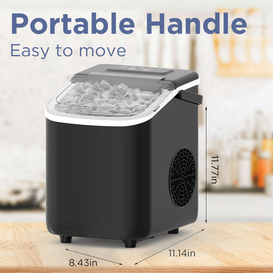 PSZ6Y10 Home Ice Maker-Outdoor Camping Ice Production 12kg/day bullet ice maker-PVC BPA-free, quick ice production. Coffee ice cubes, car fridge compatible. Alcohol ice maker with a - Image 13