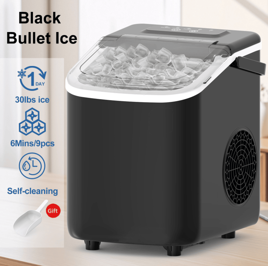 PSZ6Y10 Home Ice Maker-Outdoor Camping Ice Production 12kg/day bullet ice maker-PVC BPA-free, quick ice production. Coffee ice cubes, car fridge compatible. Alcohol ice maker with a - Image 14