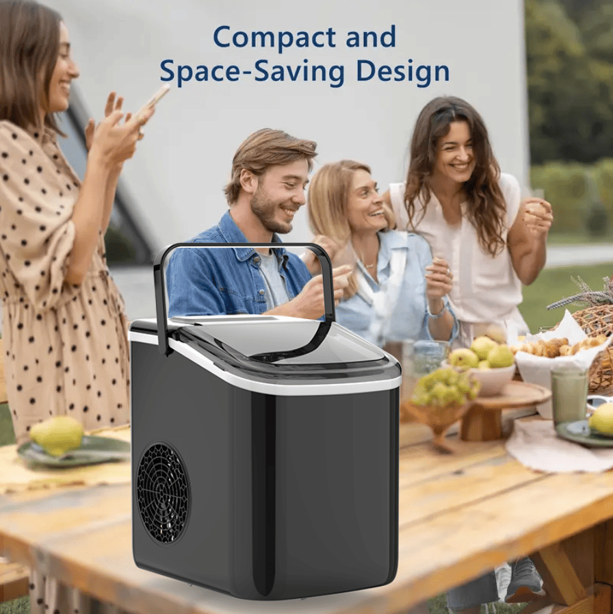 PSZ6Y10 Home Ice Maker-Outdoor Camping Ice Production 12kg/day bullet ice maker-PVC BPA-free, quick ice production. Coffee ice cubes, car fridge compatible. Alcohol ice maker with a - Image 7