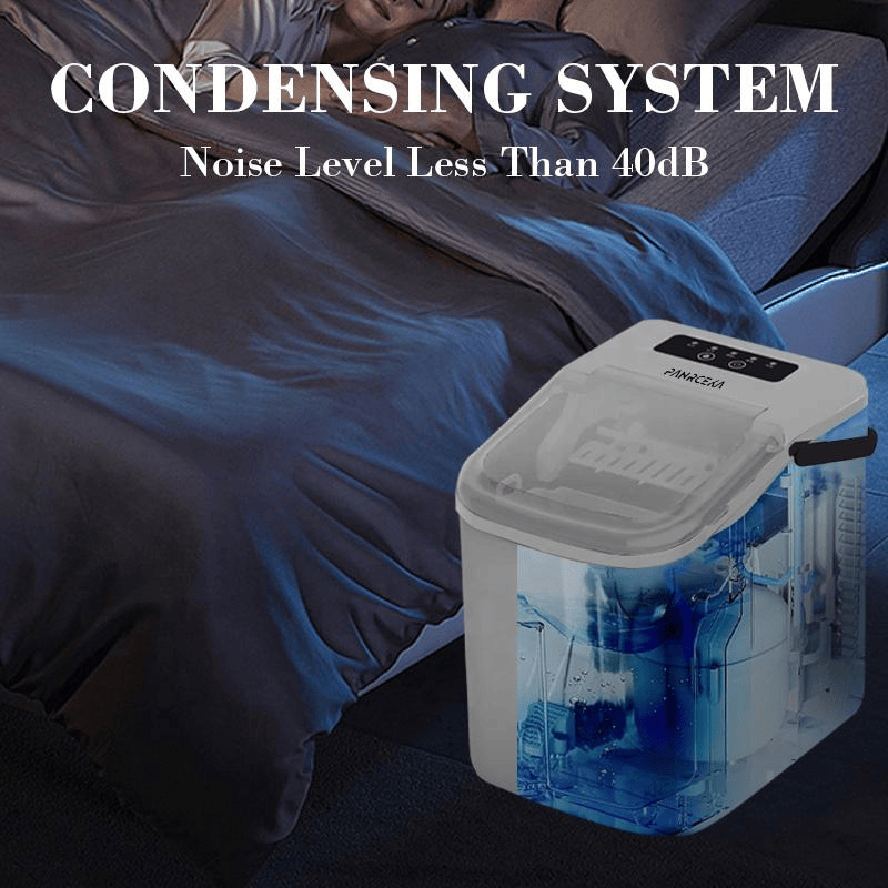 PSZ6Y10 Home Ice Maker-Outdoor Camping Ice Production 12kg/day bullet ice maker-PVC BPA-free, quick ice production. Coffee ice cubes, car fridge compatible. Alcohol ice maker with a - Image 27