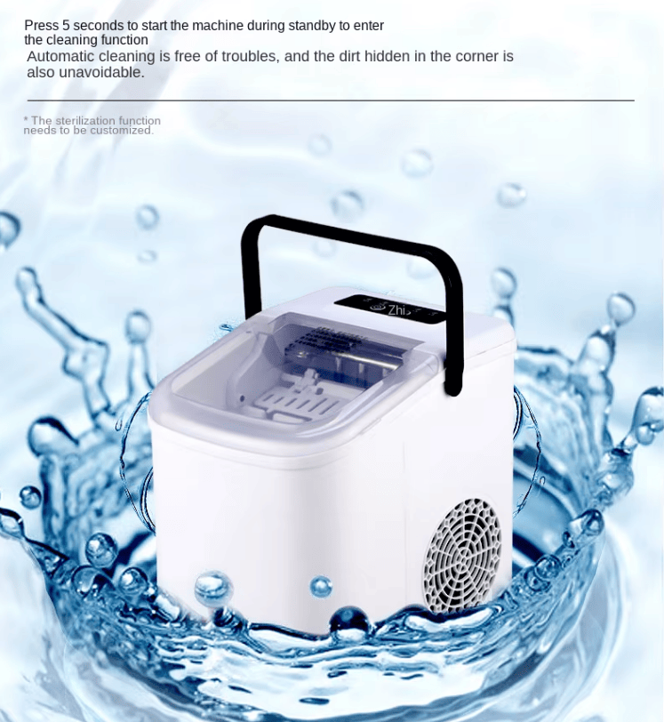 PSZ6Y10 Home Ice Maker-Outdoor Camping Ice Production 12kg/day bullet ice maker-PVC BPA-free, quick ice production. Coffee ice cubes, car fridge compatible. Alcohol ice maker with a - Image 28