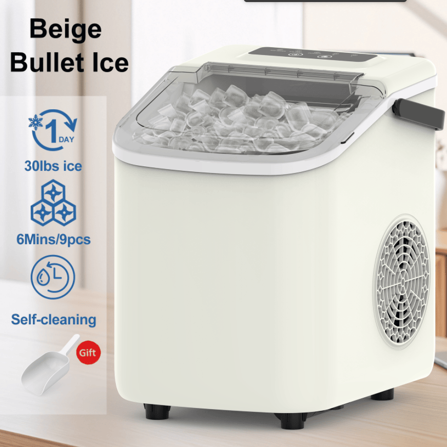 PSZ6Y10 Home Ice Maker-Outdoor Camping Ice Production 12kg/day bullet ice maker-PVC BPA-free, quick ice production. Coffee ice cubes, car fridge compatible. Alcohol ice maker with a - Image 16