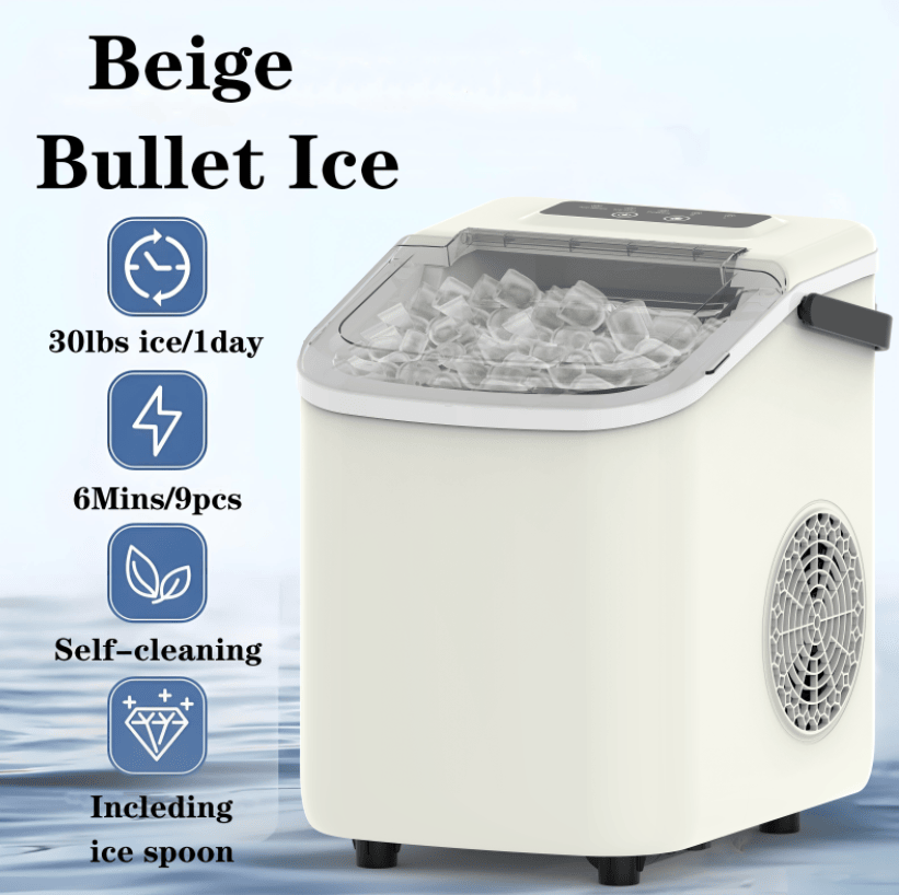 PSZ6Y10 Home Ice Maker-Outdoor Camping Ice Production 12kg/day bullet ice maker-PVC BPA-free, quick ice production. Coffee ice cubes, car fridge compatible. Alcohol ice maker with a - Image 20