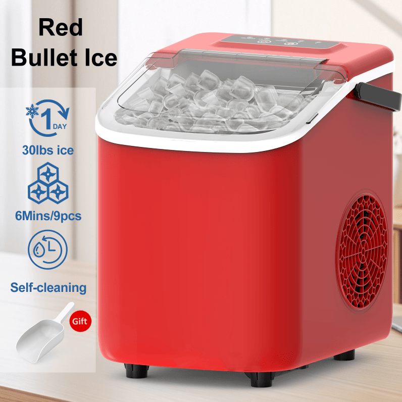 PSZ6Y10 Home Ice Maker-Outdoor Camping Ice Production 12kg/day bullet ice maker-PVC BPA-free, quick ice production. Coffee ice cubes, car fridge compatible. Alcohol ice maker with a - Image 43